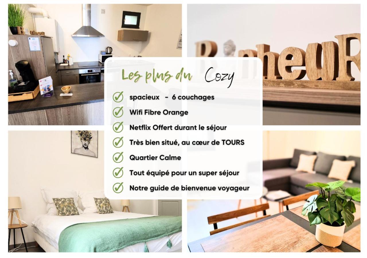 "Cozy Zen" 1 Grande Chambre - Calme - Arrivee Autonome - 6 Pers - Parking Gratuit Tours Kültér fotó